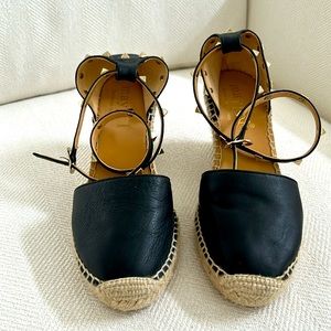 Maypol brand espadrilles with studded detail on laces. Made in Spain